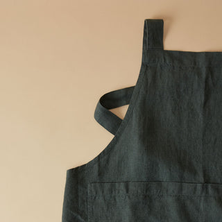 Cross Back Linen Apron