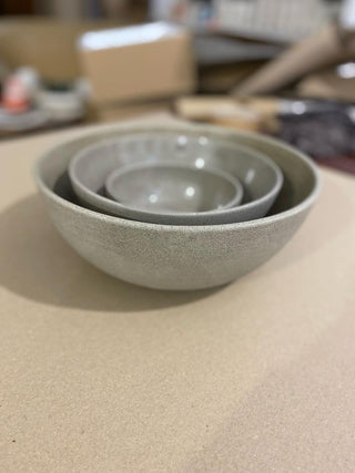 Stoneware Serving Bowls (Set of 3)