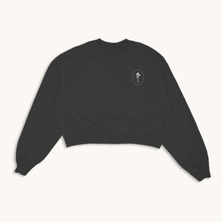 Pine Tree Cropped Sweatshirt